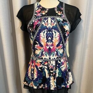 Vibrant Abstract Women's Blouse